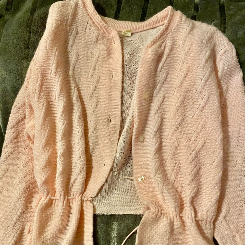 Vintage acrylic knit sweater size Large